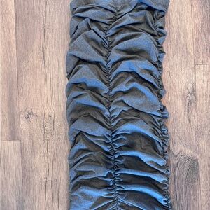 Fashion Nova Strapless Ruched Midi Skirt | Charcoal | NWT | Size M
